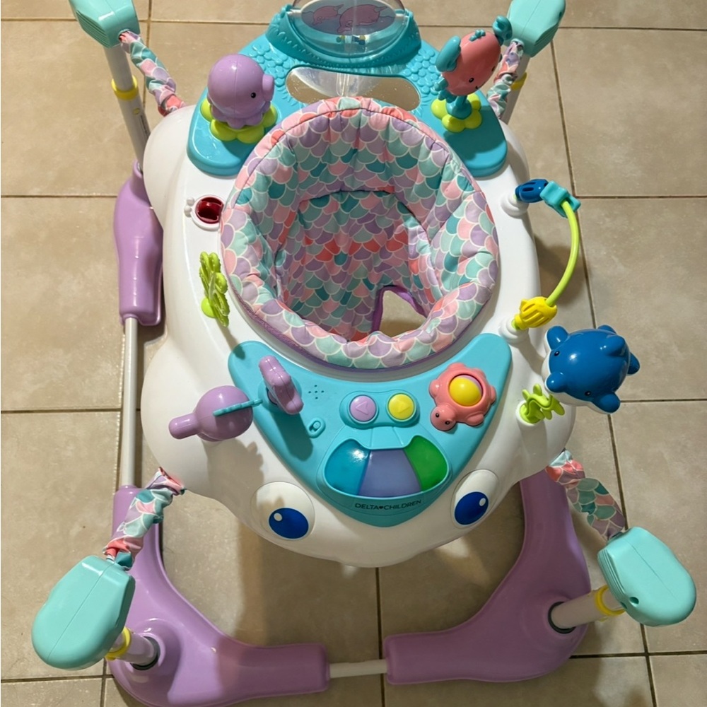 Colorful Ocean-Themed Baby Activity Jumper